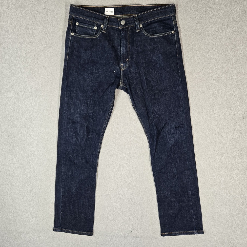 Levi's 513 Men Jeans 31X30 Dark Blue Denim Slim Straight 29" Inseam